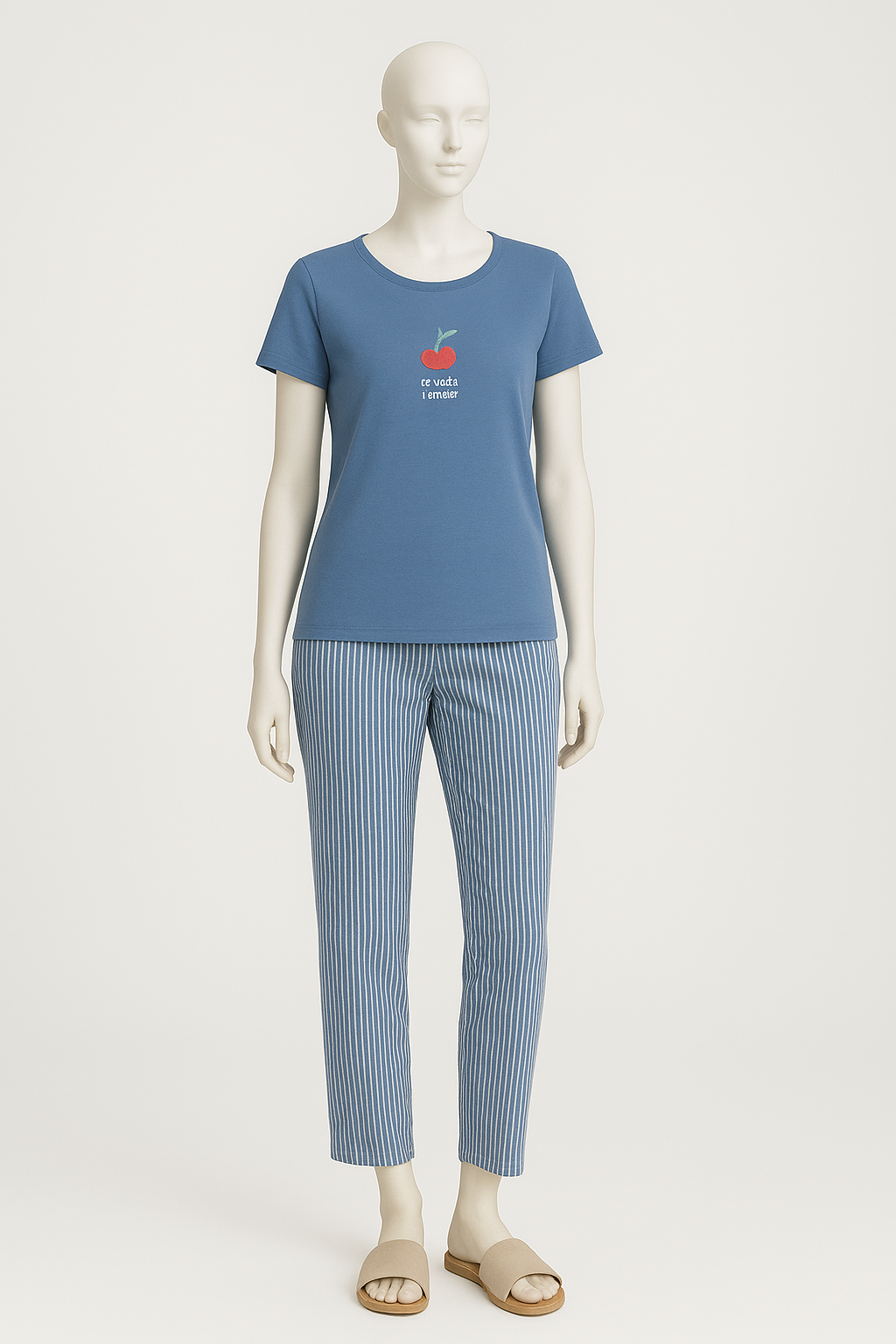Pyjama deux pièces en coton stretch – 3U Intimo