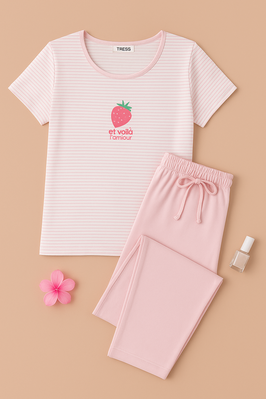 TRESS Pyjama Femme Coton PG257219 – Confort et Douceur