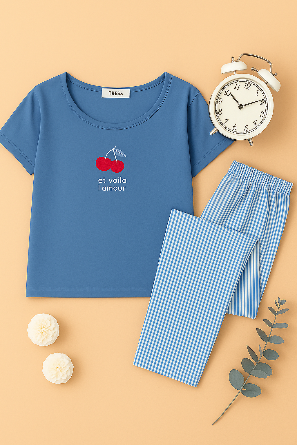 TRESS Pyjama Femme Coton PG257219 – Confort et Douceur