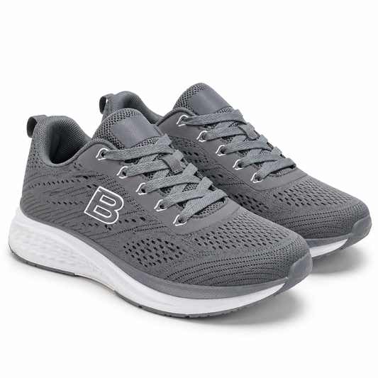 Sneakers Homme Grises Respirantes Double Memory – Bombas Maroc