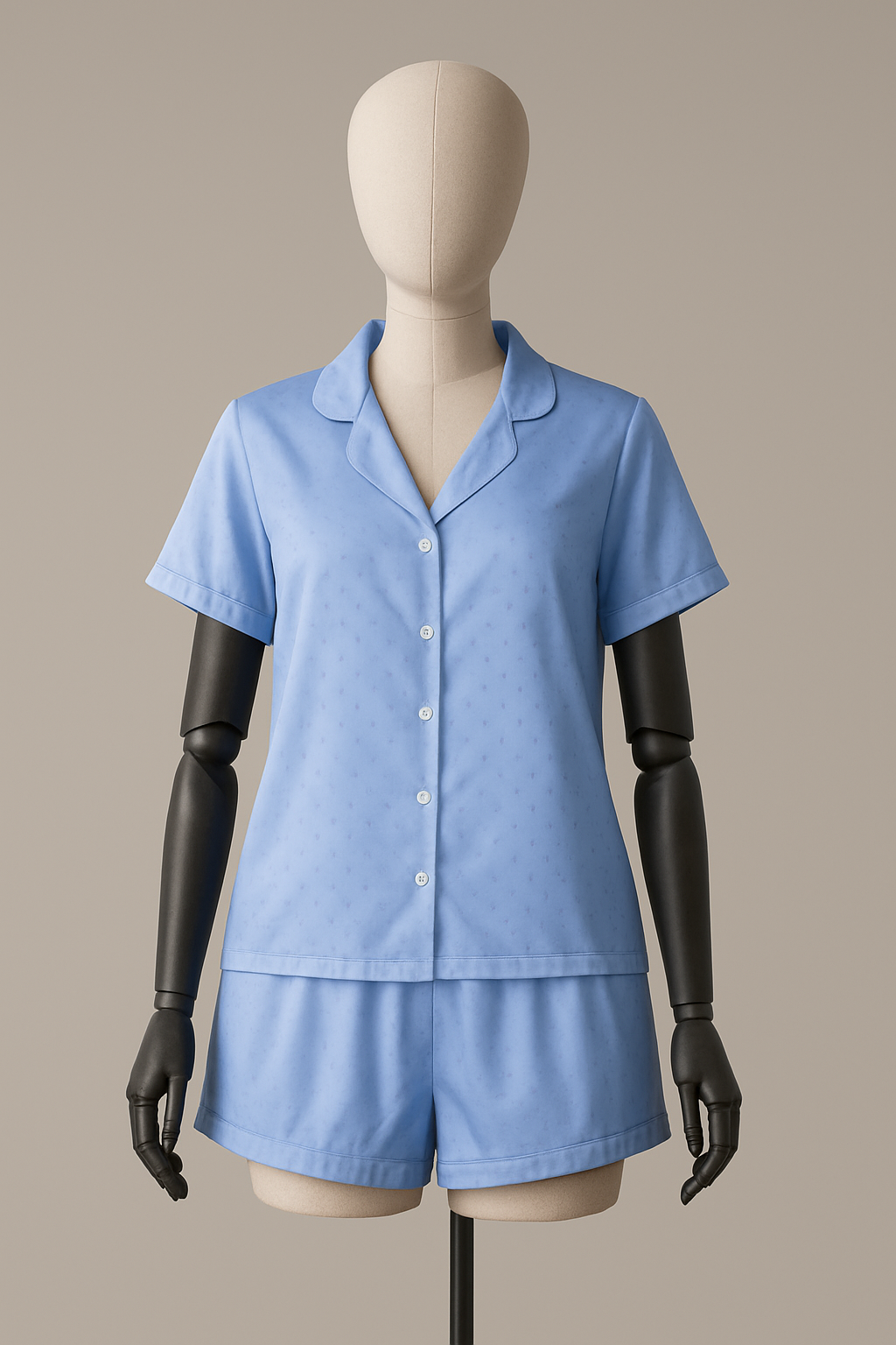 Pyjama Satin Femme - Ensemble Deux Pièces Élégant (PG257301)