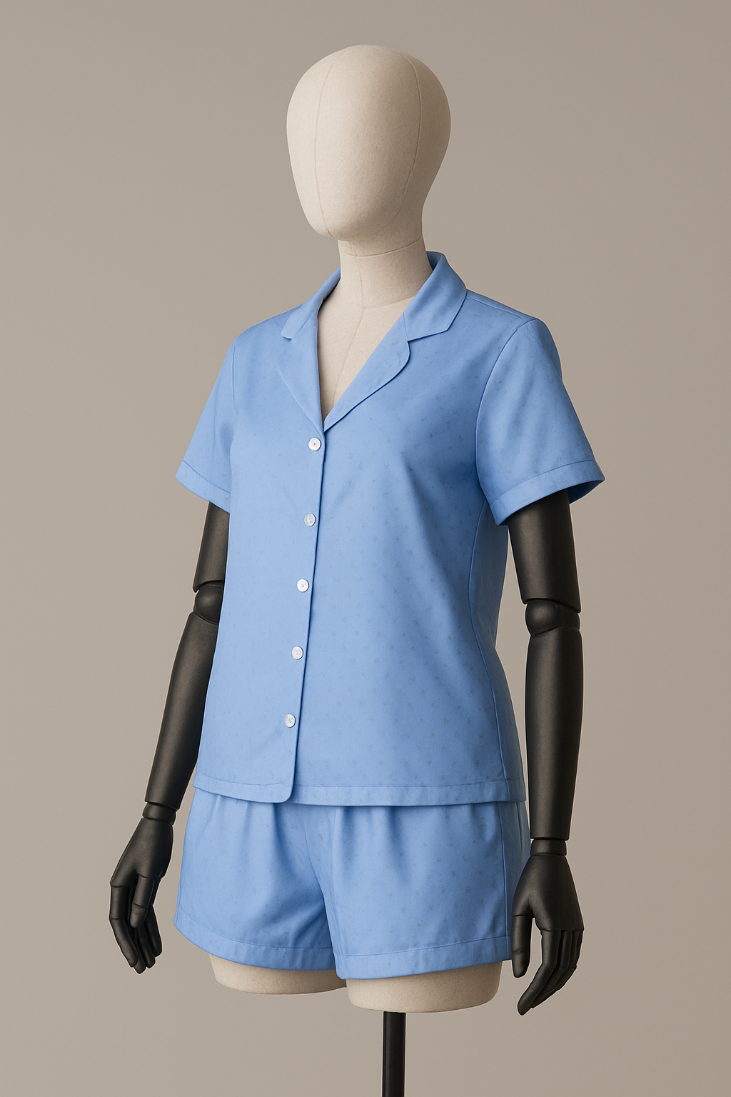 Pyjama Satin Femme - Ensemble Deux Pièces Élégant (PG257301)