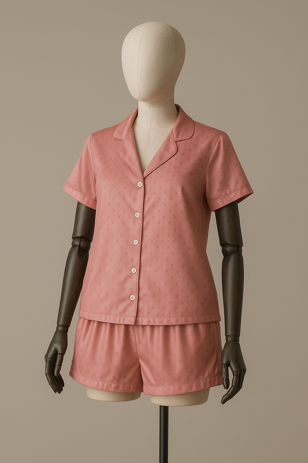 Pyjama Satin Femme - Ensemble Deux Pièces Élégant (PG257301)