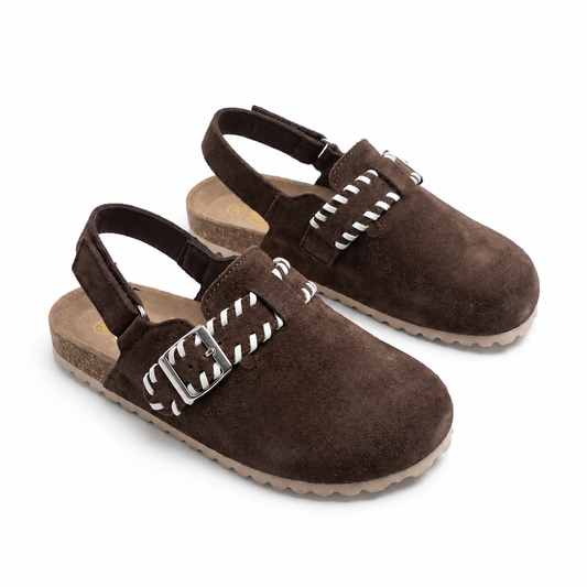Sabots Fille Bohème Chic Marron – Bombas Maroc
