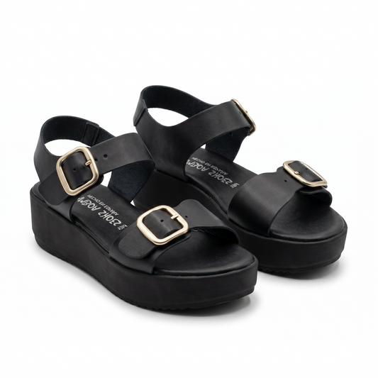 Sandale Femme GAMBOA SHOES Noir – Bombas Maroc