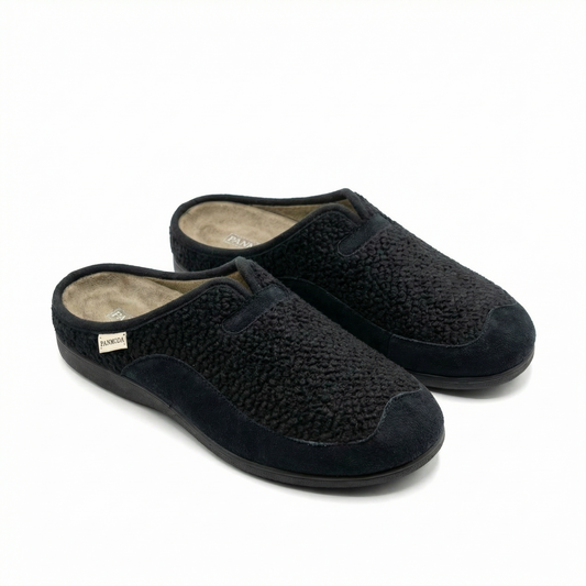 Pantoufles Homme Hiver Confort Noir – Bombas Maroc