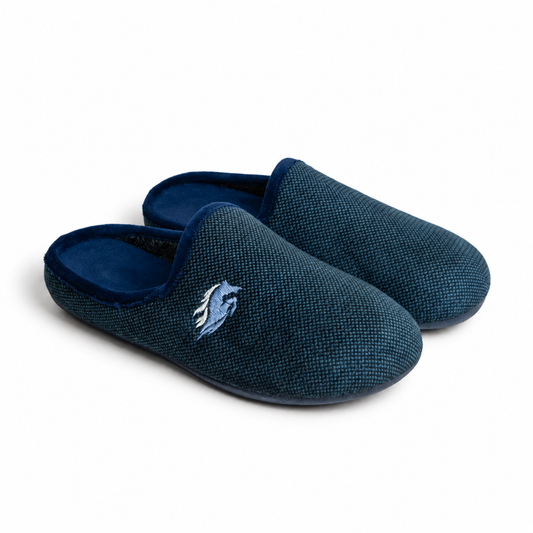 Pantoufles Garçon d’Hiver Bleu Marine – Bombas Maroc