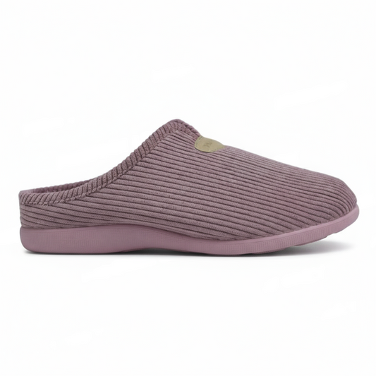 Pantoufles Femme Hiver Confort Rose Mauve – Bombas Maroc