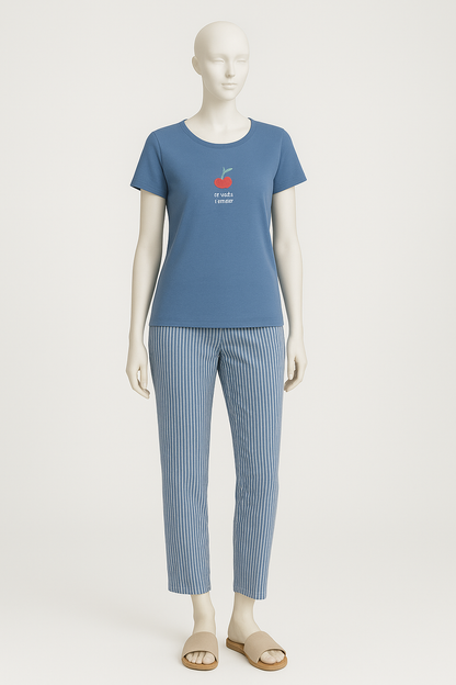Pyjama deux pièces en coton stretch – 3U Intimo