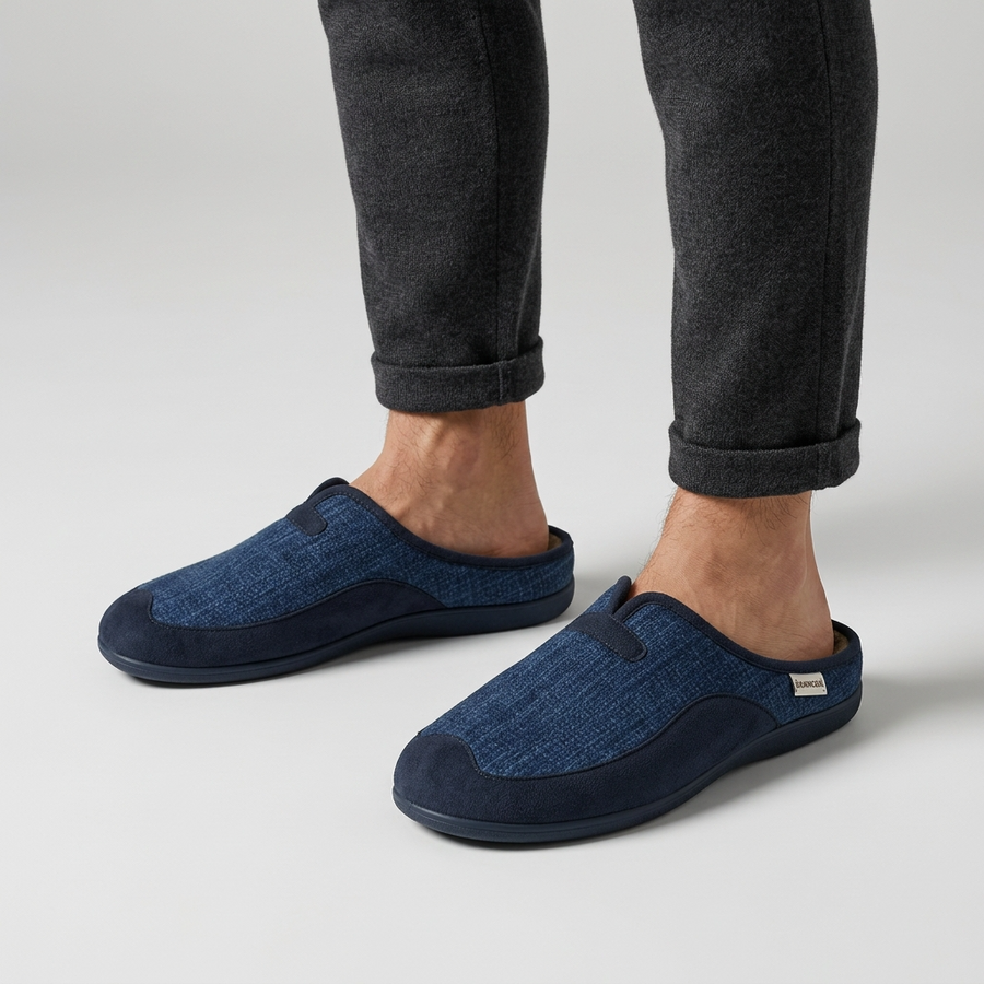 Chaussons Homme Hiver Bleu Denim – Importé d’Espagne | PN247581