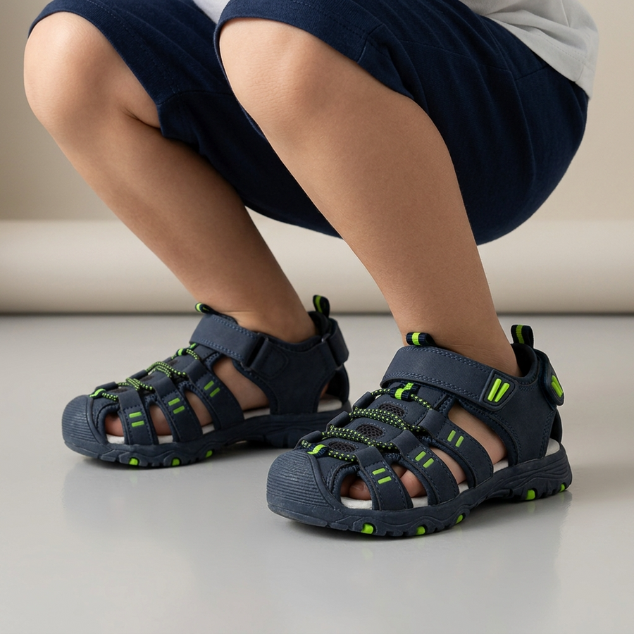 Sandales Sport Enfant Scratch – Importées d'Espagne 🇪🇸 – Vert