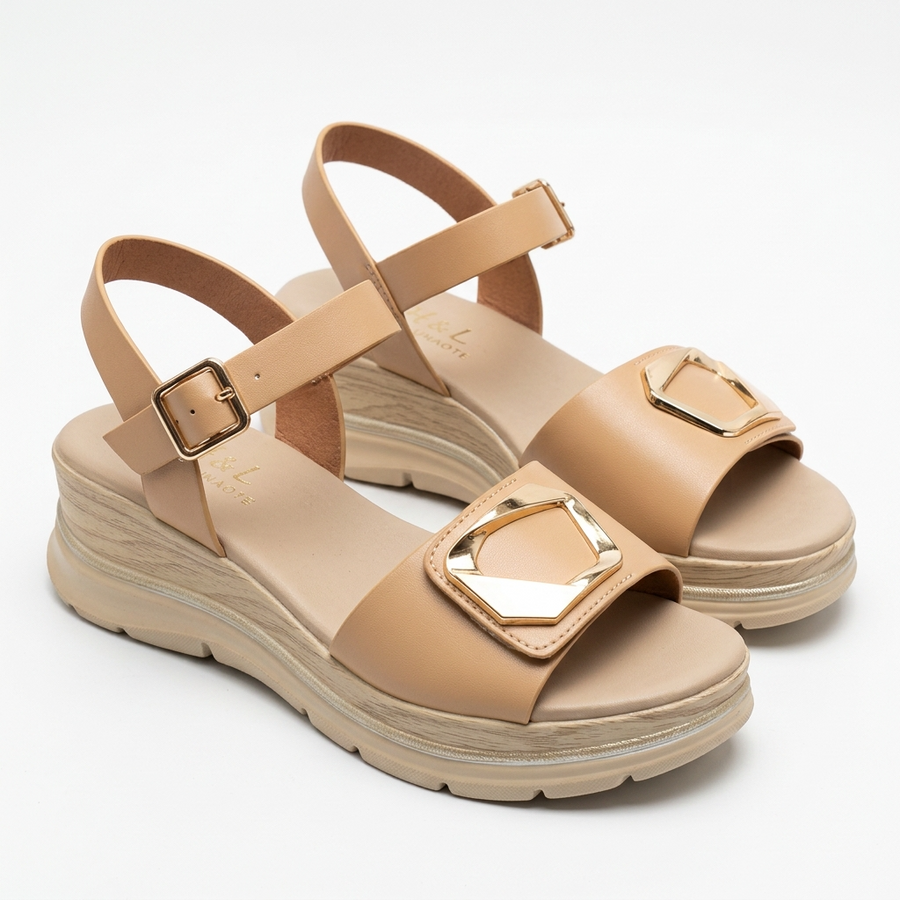 Sandales Femme H&L – Importées d'Espagne 🇪🇸 – Beige