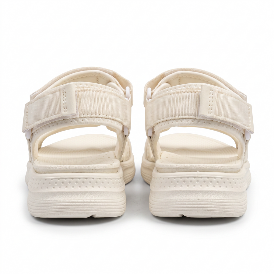 Sandale Sport Unisex Triple Velcro Semelle Chunky - Importees d'Espagne 🇪🇸 - Creme