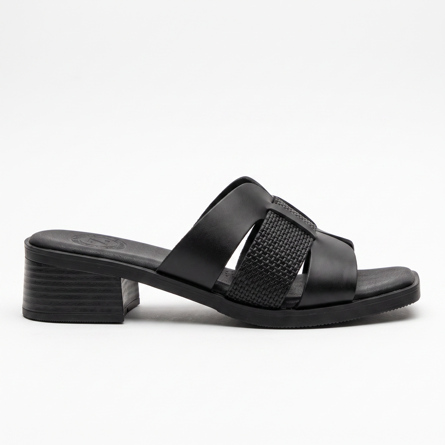 Sandales Femme Talon en Cuir Véritable – Top Zanotli – Made in Spain 🇪🇸 – Noir