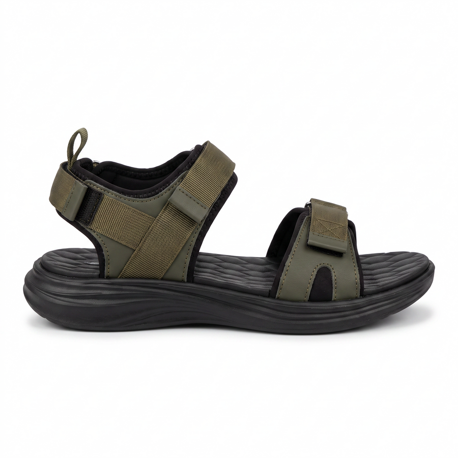 Sandale Sport Homme Double Velcro - Importees d'Espagne 🇪🇸 - Kaki