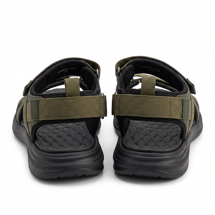 Sandale Sport Homme Double Velcro - Importees d'Espagne 🇪🇸 - Kaki