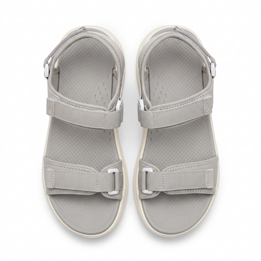 Sandale Sport Unisex Triple Velcro Semelle Chunky - Importees d'Espagne 🇪🇸 - Gris