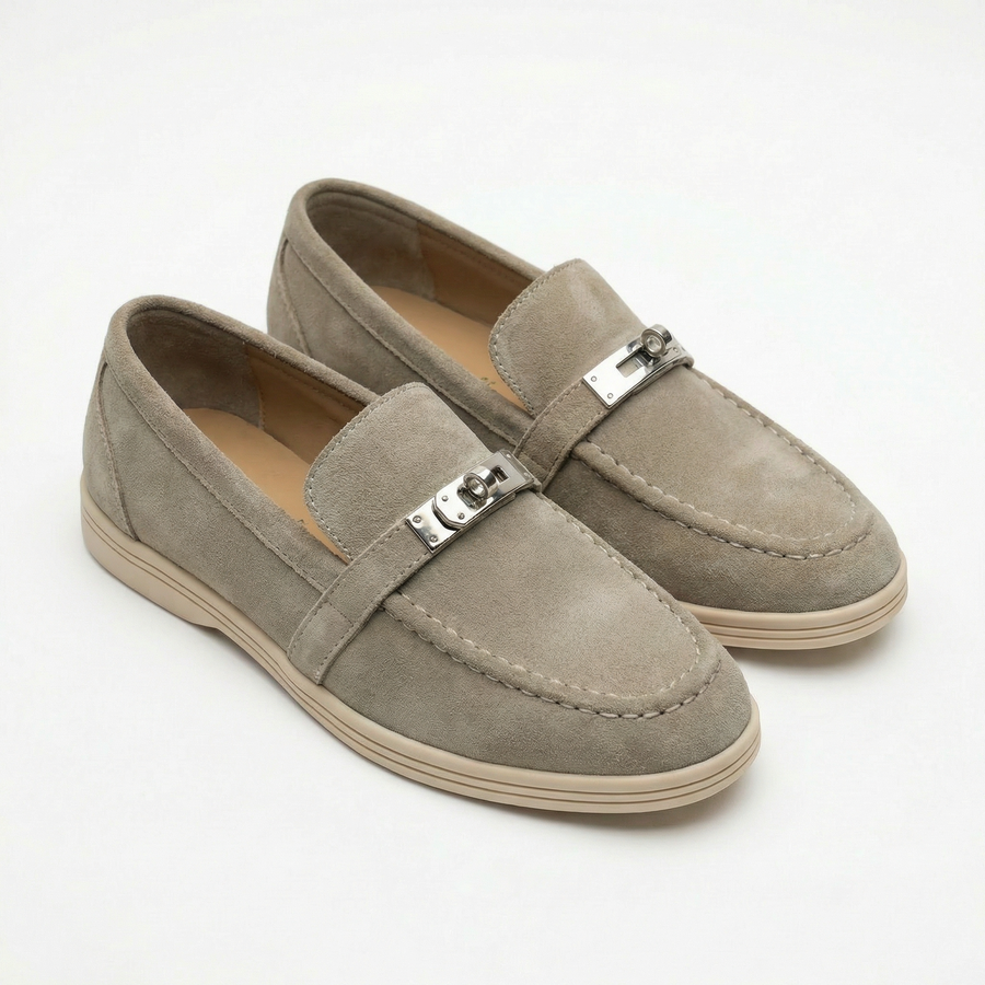 Mocassins enfant Taupe effet suédine – Importés d’Espagne 🇪🇸