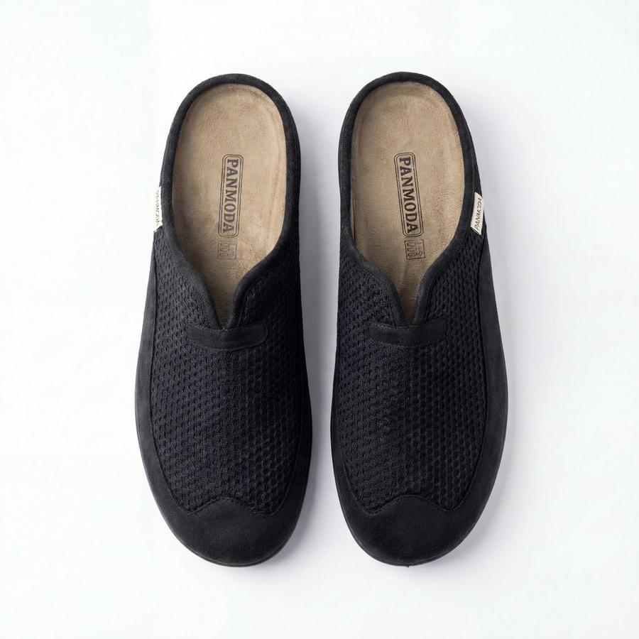 Pantoufles Homme Hiver Confort Noir –  Importées d’Espagne -PN247583