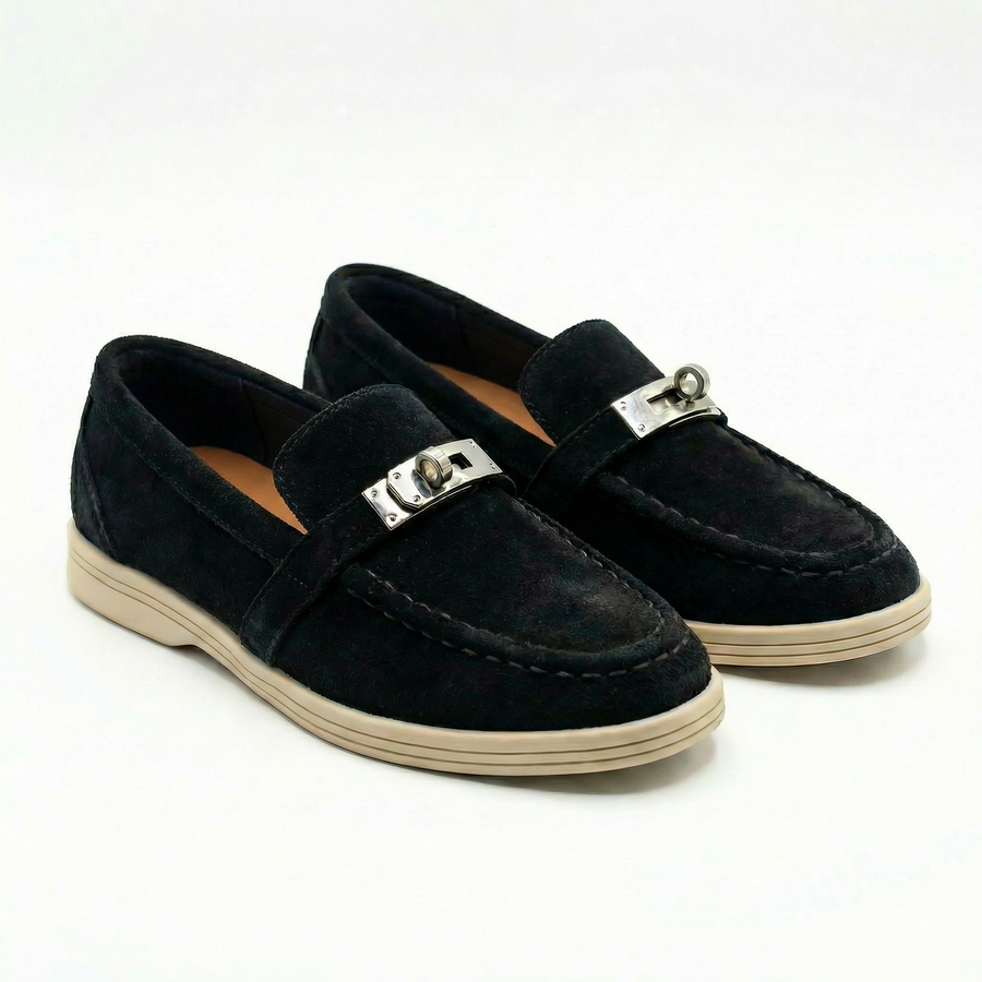 Mocassins enfant Noir effet suédine – Importés d’Espagne 🇪🇸
