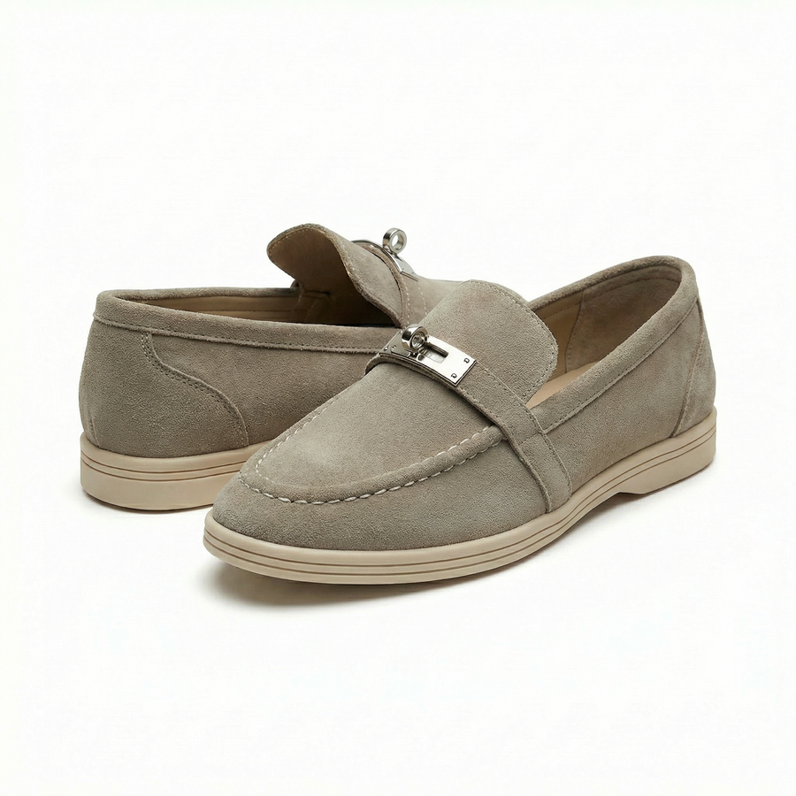 Mocassins enfant Taupe effet suédine – Importés d’Espagne 🇪🇸