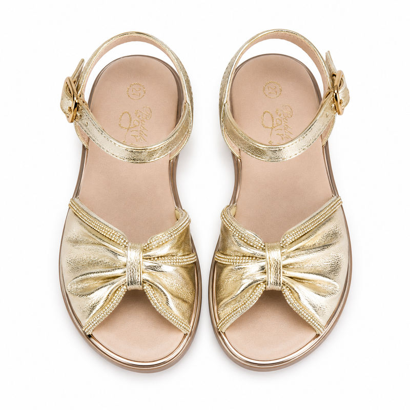 Sandales Filles Cérémonie Doré 
