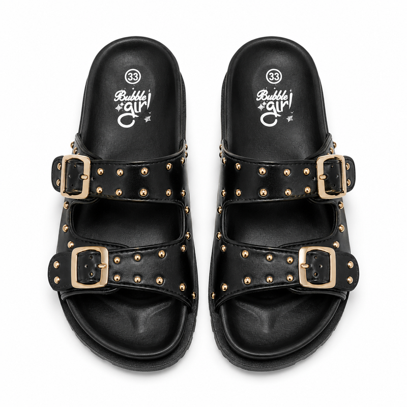 Claquettes Filles Noir 