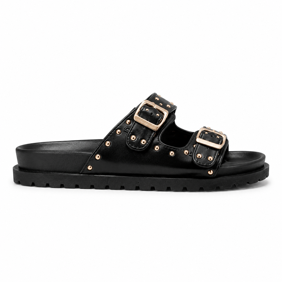 Claquettes Filles Noir 