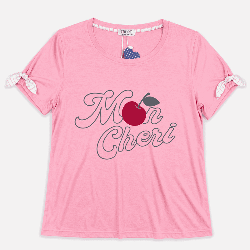 Pyjama Femme Rose « Mon Chéri » Coton TRESS – Importé d'Espagne 🇪🇸