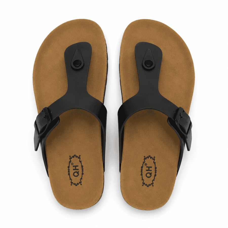 Sandales Femme HQ Confort  – Importées d’Espagne 🇪🇸 - Noir