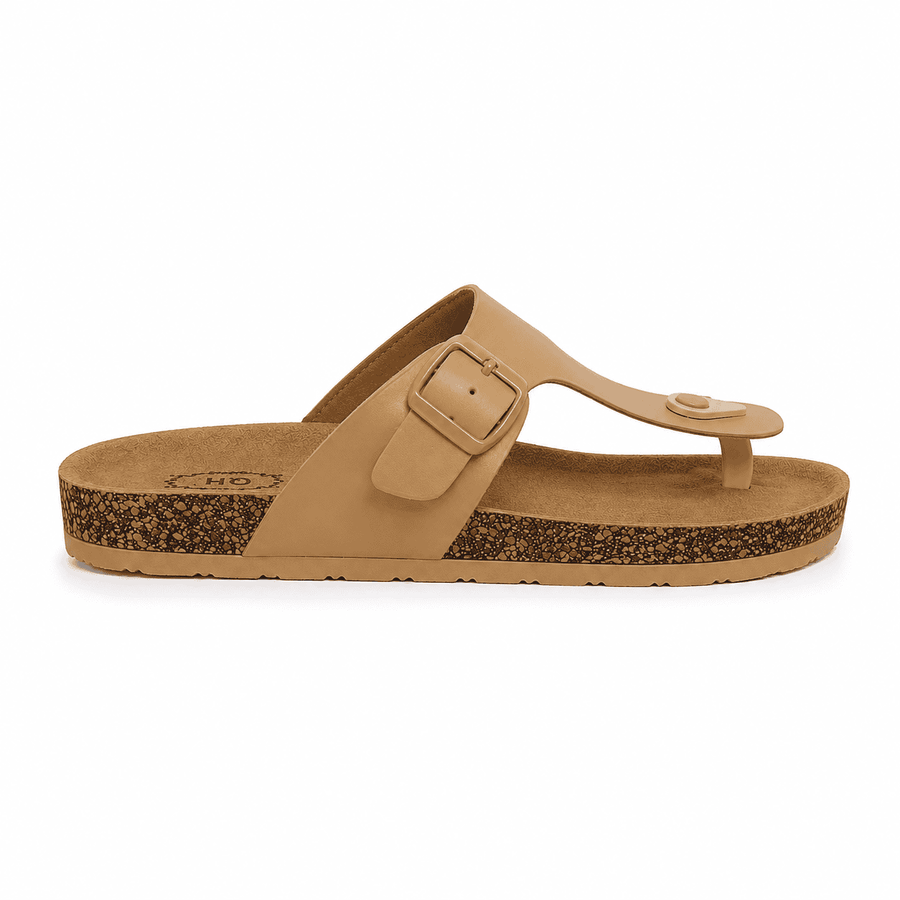 Sandales Femme HQ Confort – Importées d’Espagne 🇪🇸 - Camel