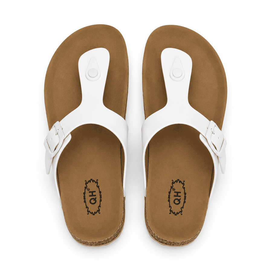Sandales Femme HQ Confort  – Importées d’Espagne 🇪🇸 - Blanc