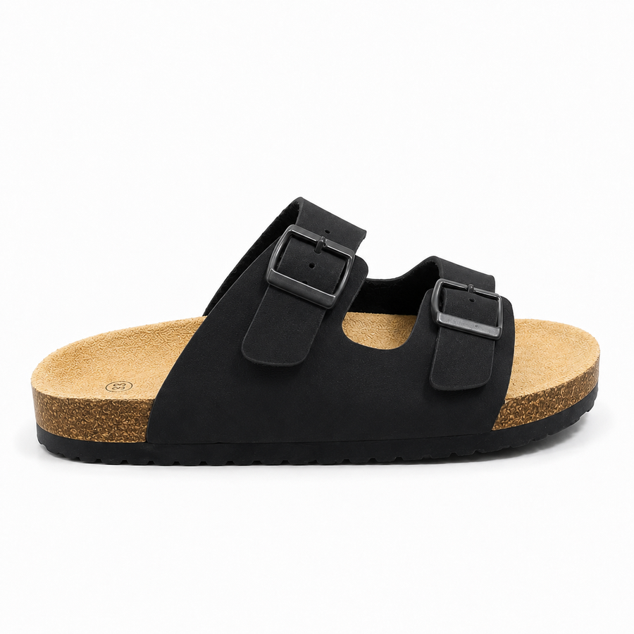 Sandales Enfant – Noir – Importées d’Espagne 🇪🇸