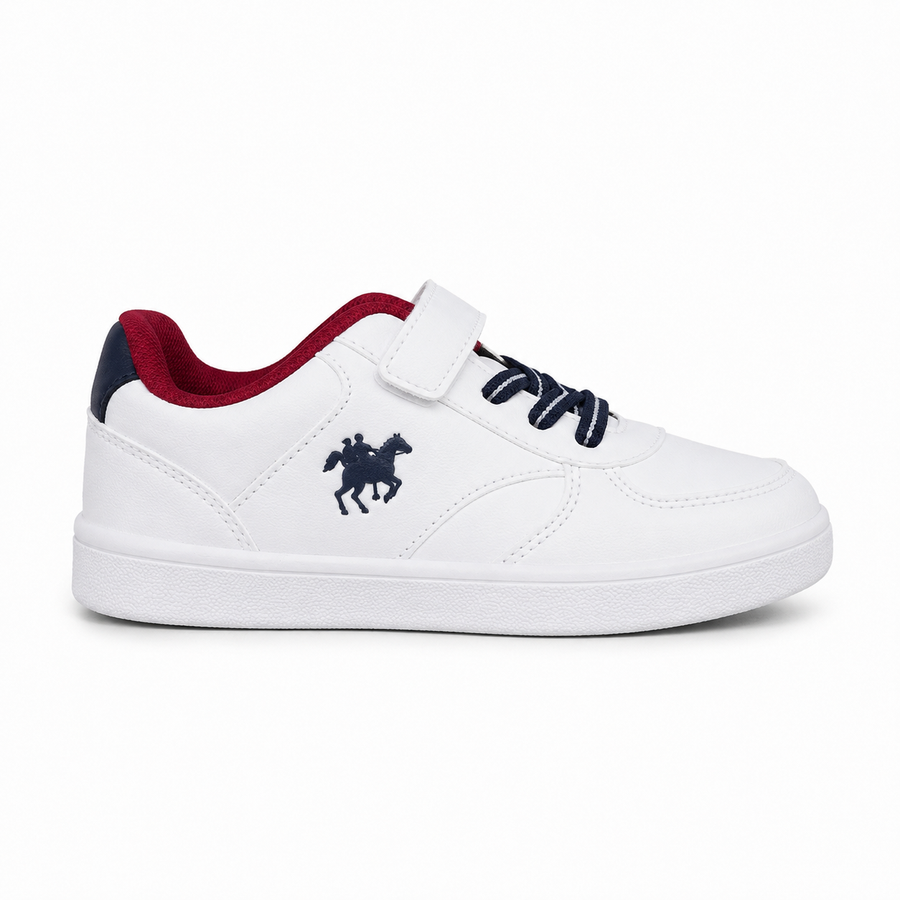 Baskets Garçon Scratch – Sport – Importées d’Espagne 🇪🇸 – Blanc & Marine