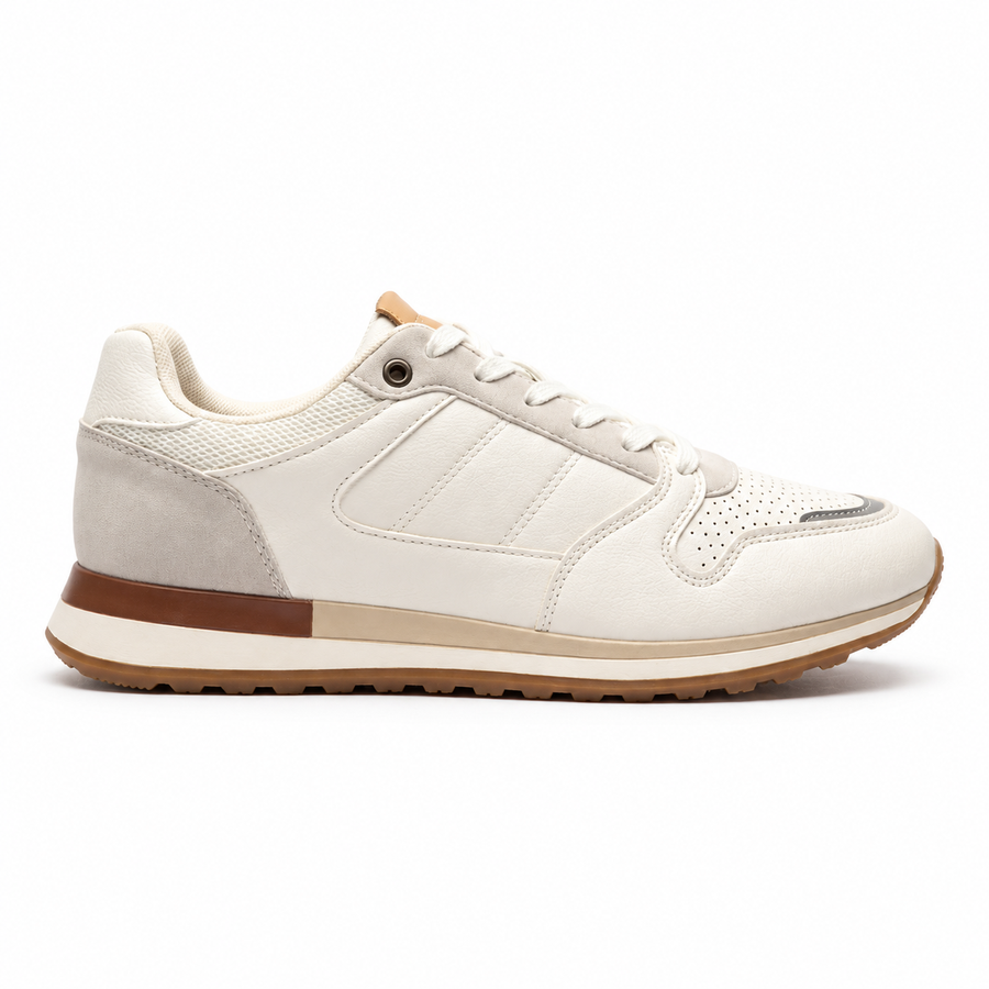 Sneakers Homme C'M – Importées d'Espagne 🇪🇸 – Blanc_Crème