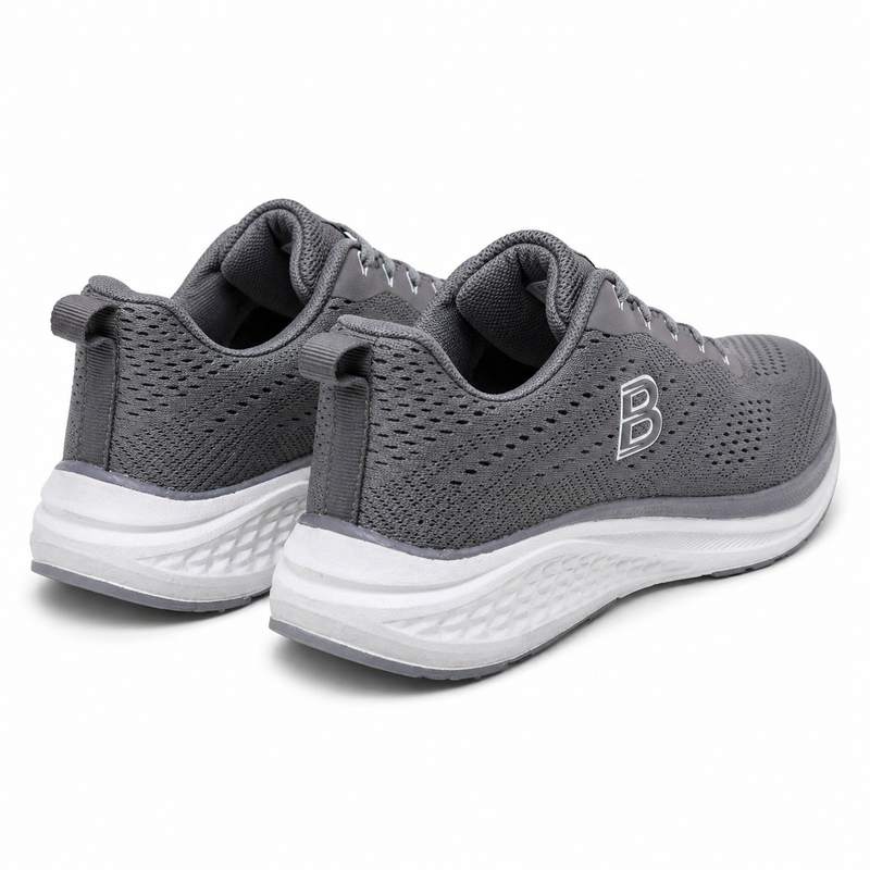 Sneakers Homme Grises Respirantes “Double Memory” – Importées d’Espagne 🇪🇸