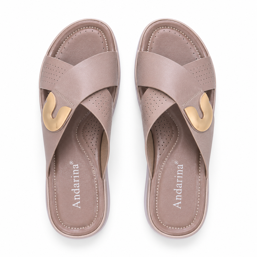 Sandales Femme Andarina – Importées d'Espagne 🇪🇸 – Taupe