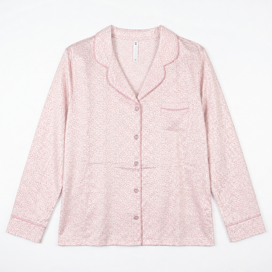 Pyjama Tress Femme Rose à Motif – Importé d’Espagne 🇪🇸