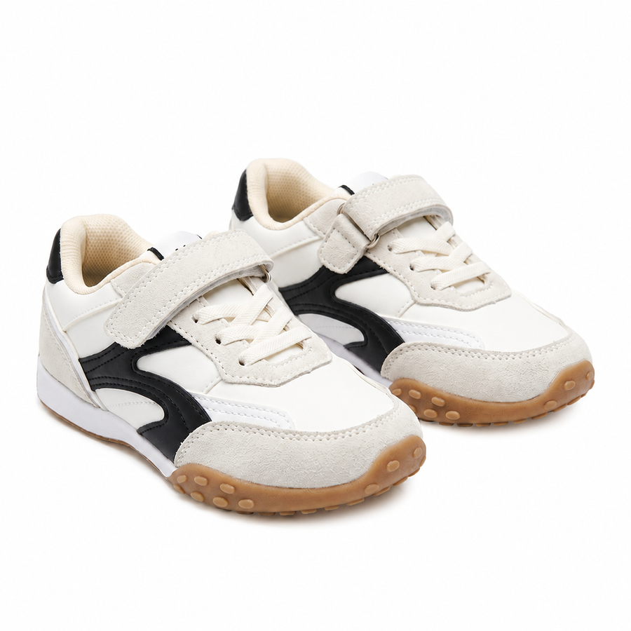 Baskets Enfant – Chic – Importées d’Espagne 🇪🇸 – Blanc & Noir
