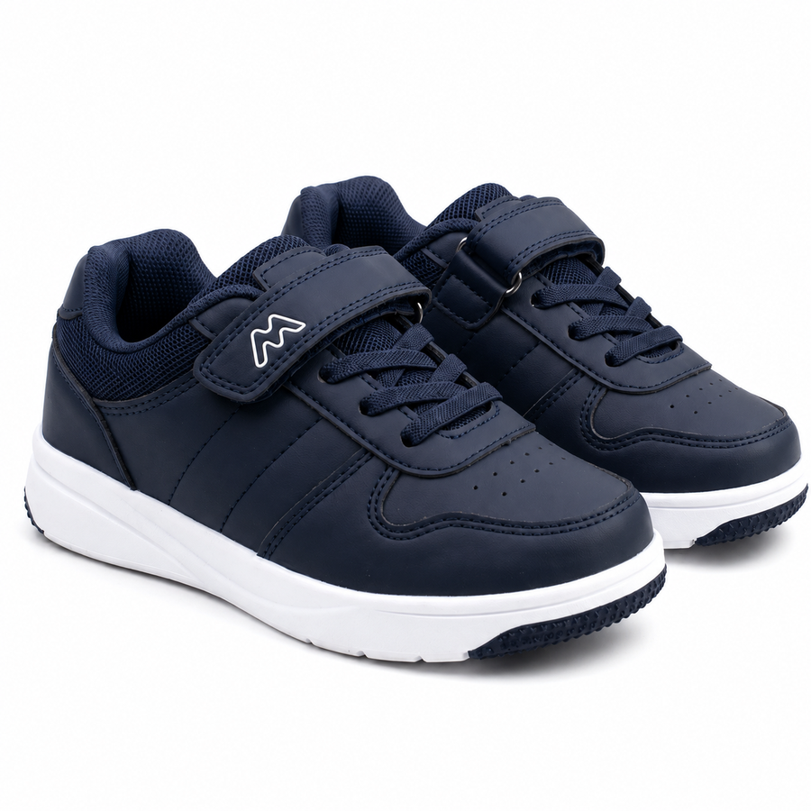 Baskets Garçon Lacets – Respirantes – Importées d’Espagne 🇪🇸 – Bleu Marine