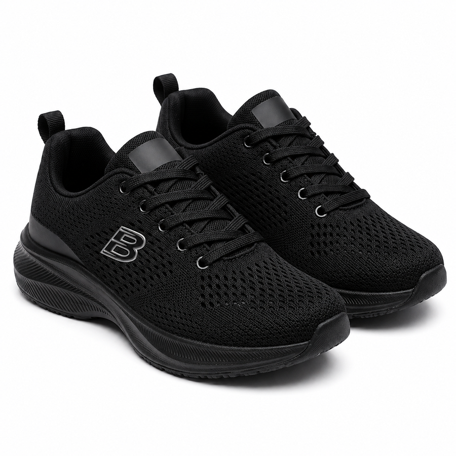 Sneakers Femme Respirantes “Double Memory” – Importées d’Espagne  🇪🇸 – Noir