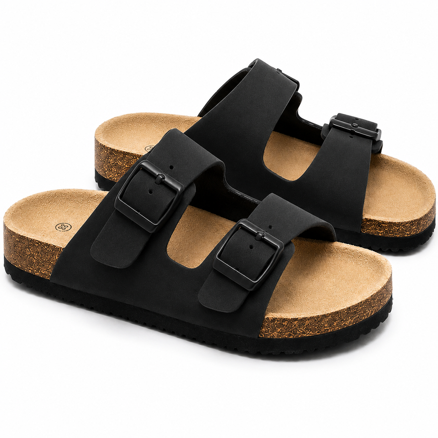 Sandales Enfant – Noir – Importées d’Espagne 🇪🇸