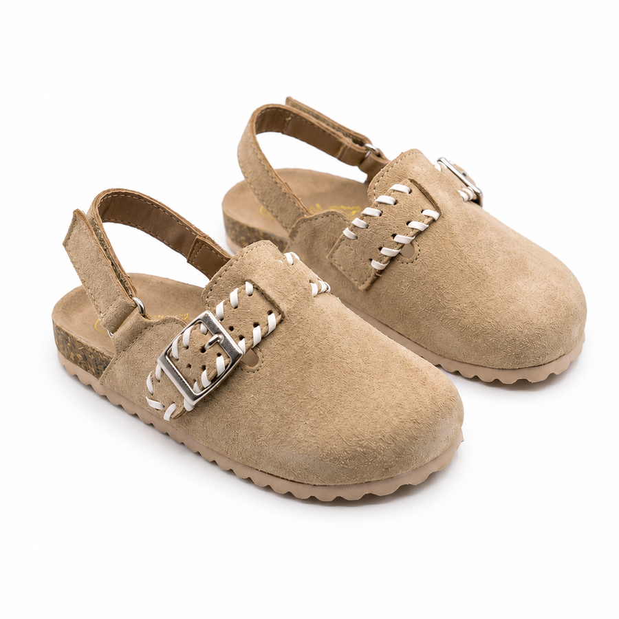 Sabots Fille Bohème Chic Beige – Importées d’Espagne 🇪🇸