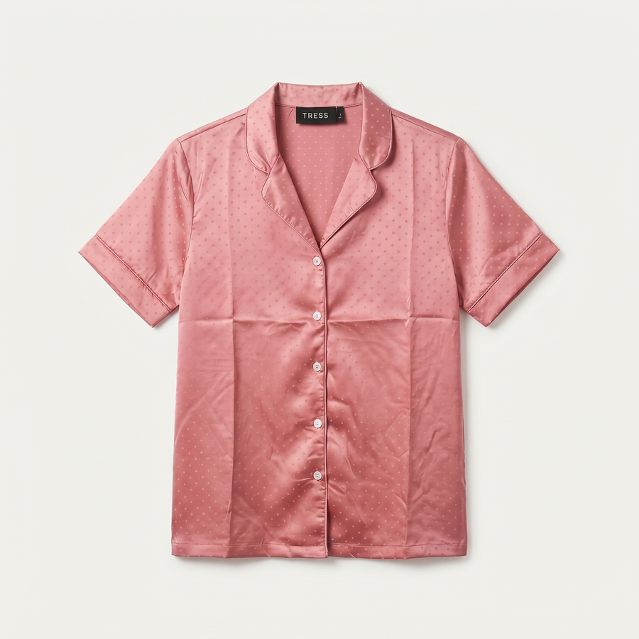 Pyjama Femme Rose Satiné – Importé d’Espagne 🇪🇸