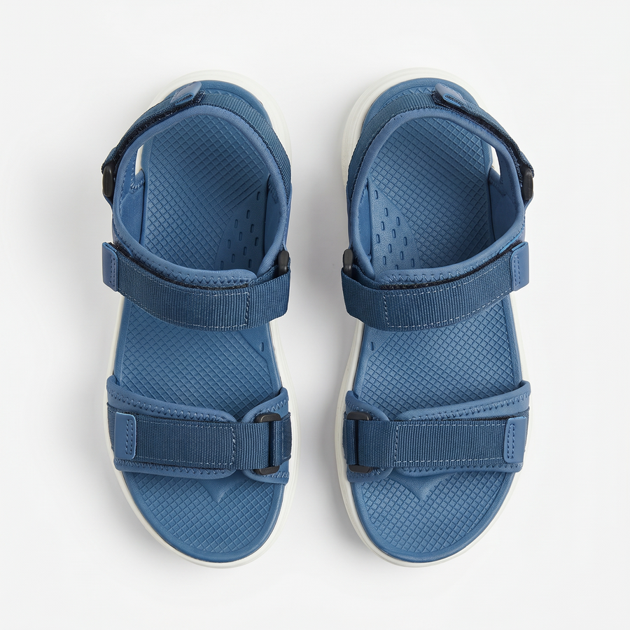Sandale Sport Unisex Triple Velcro Semelle Chunky - Importees d'Espagne 🇪🇸 - bleu