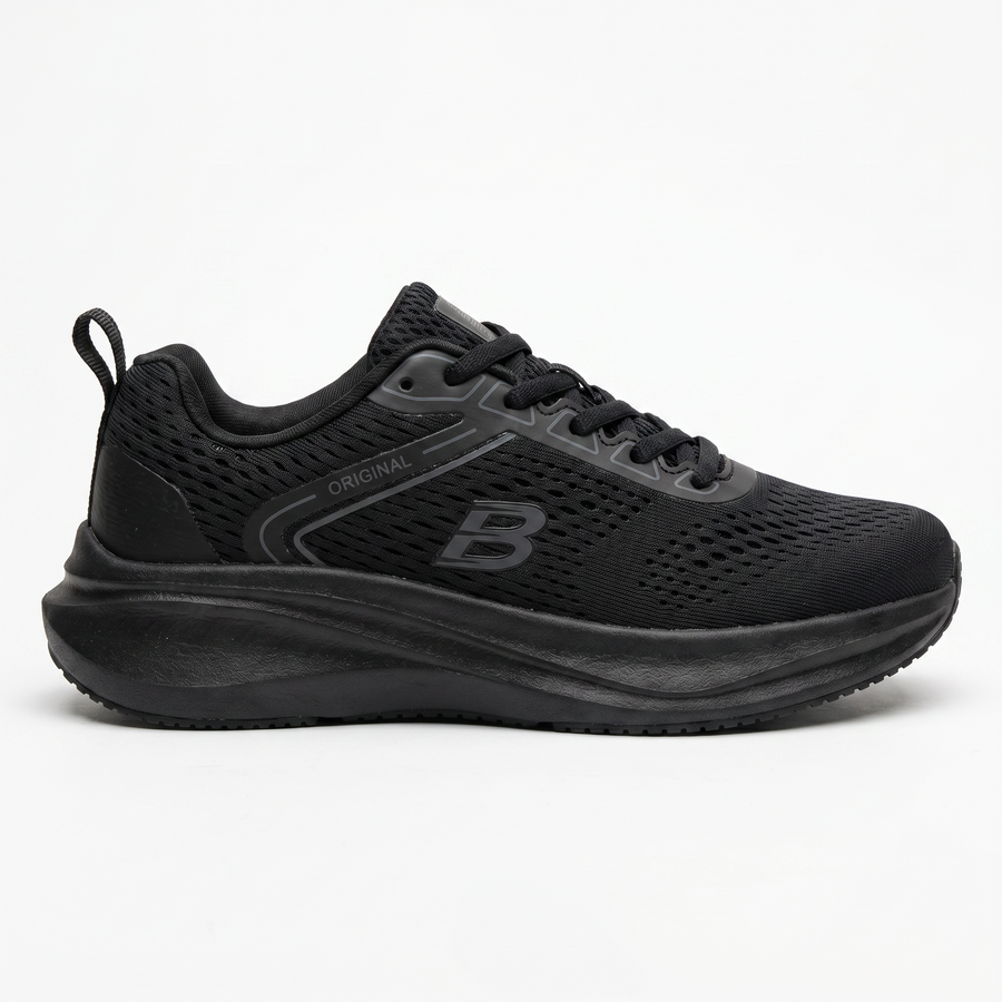 Sneakers Femme Sport – Double Memory Wide Fit – Importées d’Espagne 🇪🇸 – Noir
