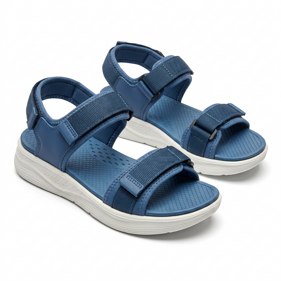 Sandale Sport Unisex Triple Velcro Semelle Chunky - Importees d'Espagne 🇪🇸 - bleu