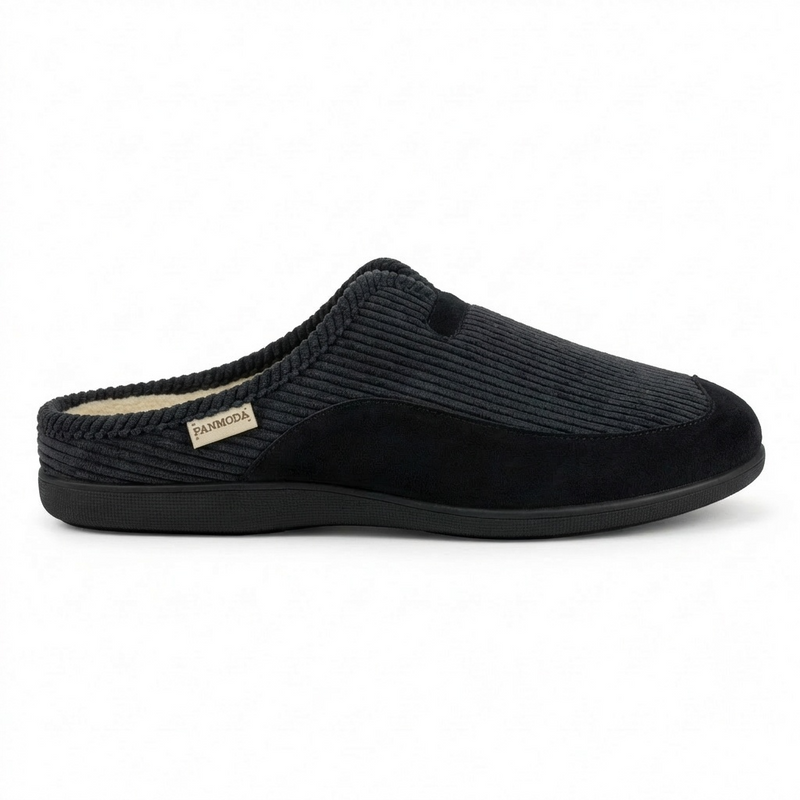Pantoufles Homme Hiver Confort Noir – Importées d’Espagne – PN247586