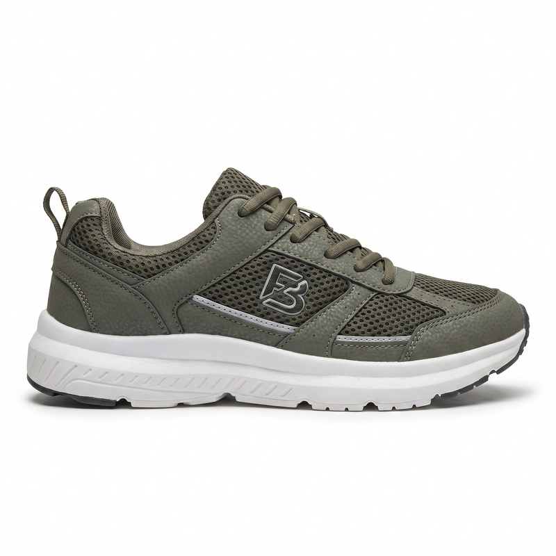 Sneakers Homme vert olive “Double Memory” – Importées d’Espagne 🇪🇸