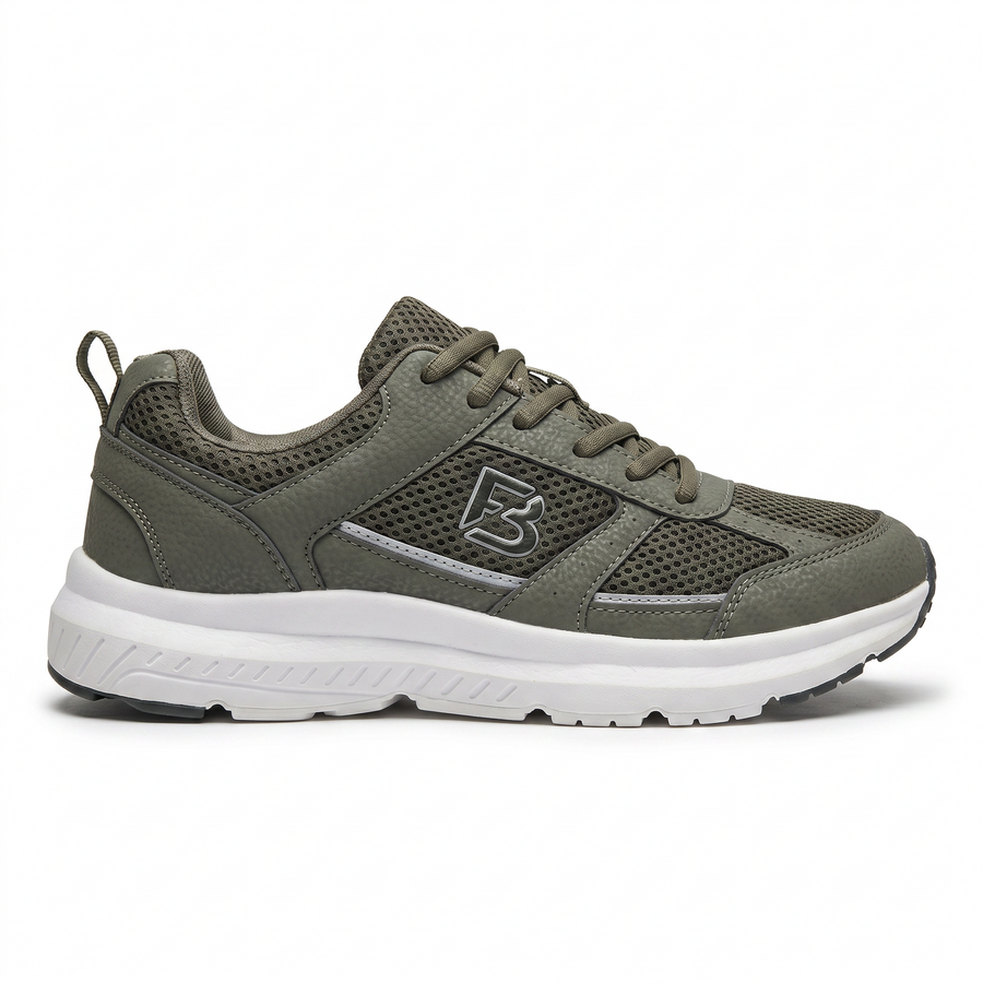 Sneakers Homme vert olive “Double Memory” – Importées d’Espagne 🇪🇸